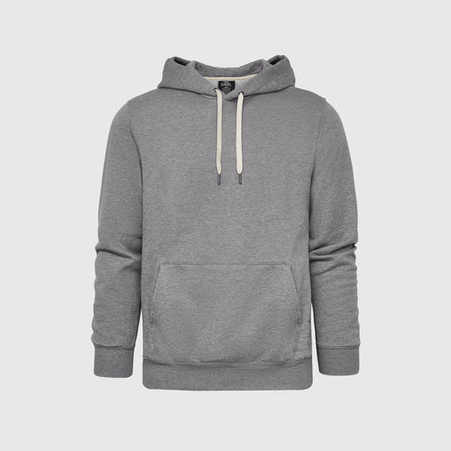 Heather Gray Fleece French Terry Pullover Hoodie