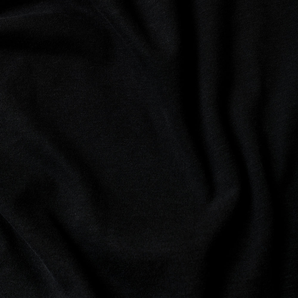 Black Long Sleeve Crew Neck Tee