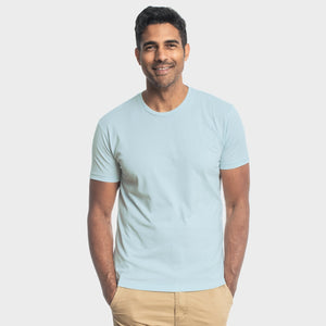 True ClassicLight Blue Short Sleeve Crew Neck Tee