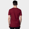 Man wearing Cardinal V-Neck Tee viewed from the back.