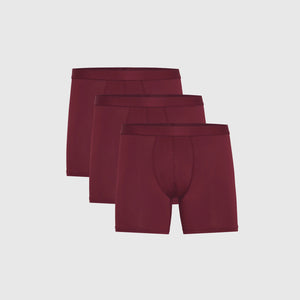 True ClassicBurgundy Boxer Briefs 3-Pack