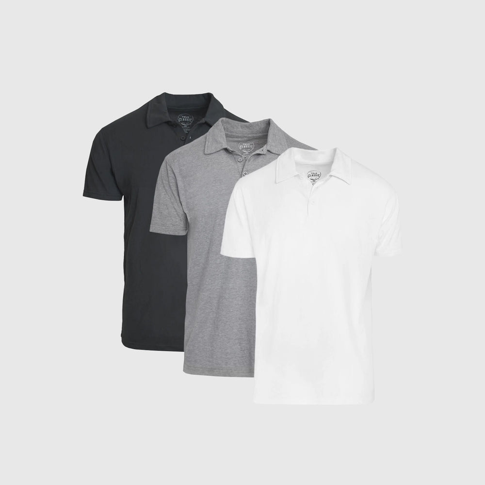 The Fundamental Short Sleeve Polo 3-Pack